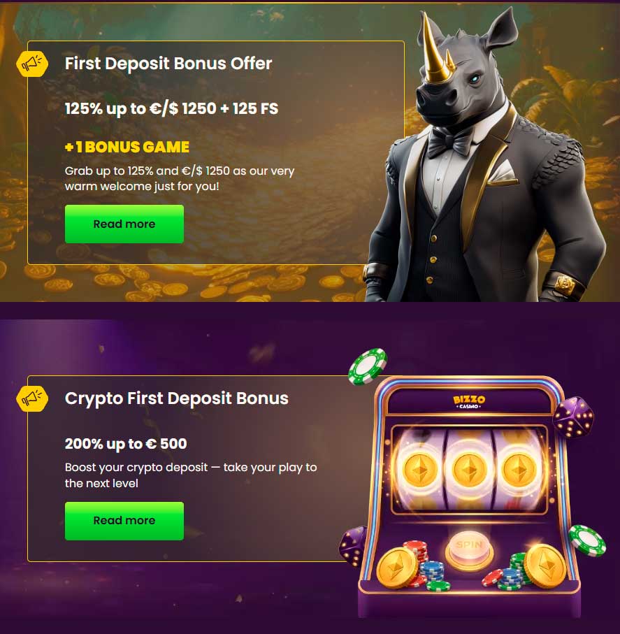 Bizzo Bonuses